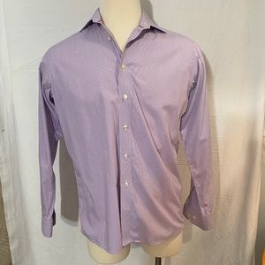 ETON Men’s Striped Button Down Shirt Sz 16